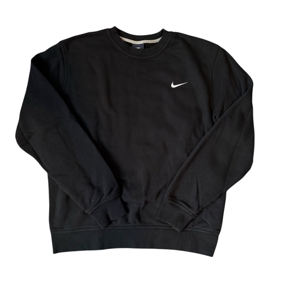 Nike Men's Classic Black Crewneck Sweater